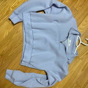 TNA Cozy Fleece Crop Sweatshirt with Zipper